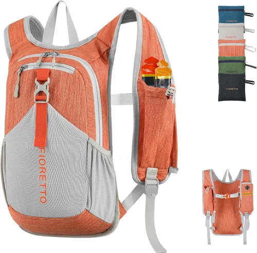 Vista 21 de FIORETTO Mochila de 15L para senderismo para mujeres y hombres, mochila mini plegable, mochila ligera pequeña para acampar, viajar, actividades al