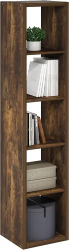 Vista 36 de Furinno Estantería para cubículos, estantería apilable, organizador de almacenamiento en cubos con parte trasera abierta, extragruesa, 15.8 x 15.8 x