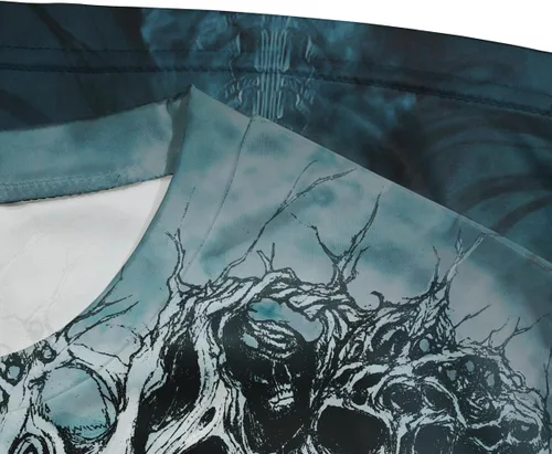 Vista 5 de Camiseta de manga corta con estampado de calavera para hombre