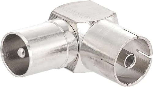 Vista 9 de Bingfu Varón de ángulo recto PAL a conector coaxial hembra PAL RF enchufe para cables de antena de TV, cables coaxiales de satélite