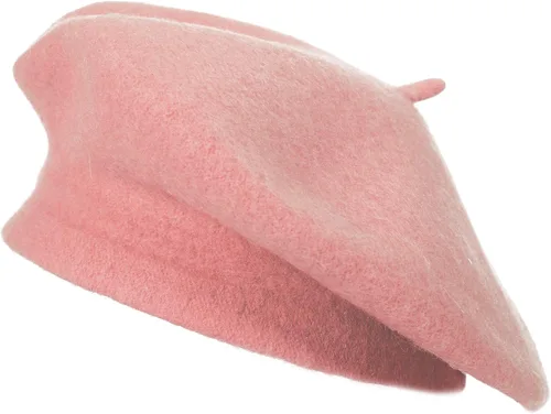 Vista 58 de ZLYC - Boina francesa de lana unicolor para mujeres y niñas