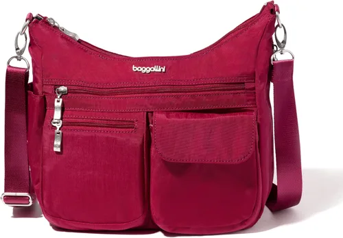 Vista 5 de Baggallini Everywhere Bagg - Bolso cruzado para mujer, 11 x 9, ligero, de nailon, resistente al agua, bolsa de viaje con protección RFID