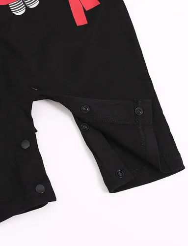 Vista 5 de Disfraz de ninja para bebé, 2 piezas, algodón, conjunto de ropa estampada para bebés, 0-24 meses