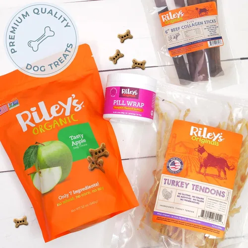 Vista 6 de Riley's Golosinas deshidratadas para perros de pulmón de cordero