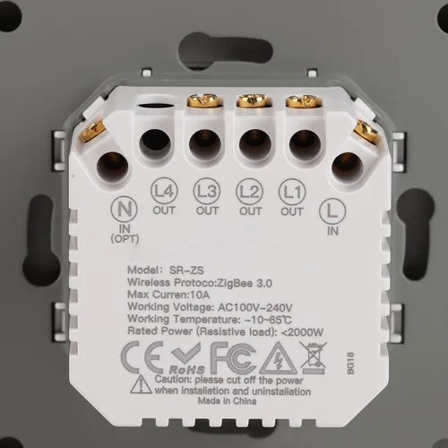 Vista 4 de Interruptor de luz inteligente, panel de control inteligente de 3 bandas, interruptores de luz de aplicación, panel de control inteligente