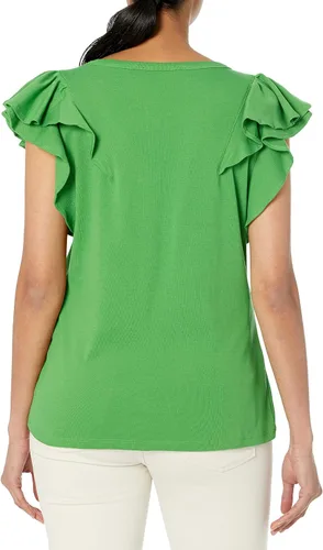Vista 2 de Tommy Hilfiger Camiseta deportiva suave de manga corta para mujer