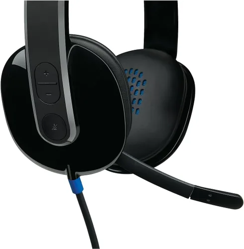 Vista 3 de Logitech Auriculares HD H540, sobre la cabeza, negro (981-000510)