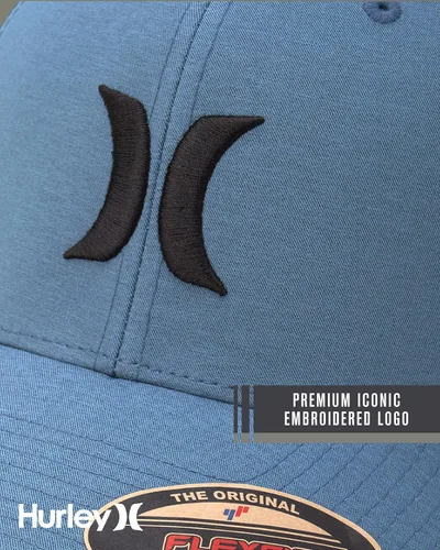 Vista 62 de Hurley Gorras para hombre - One & Only Flexfit Textures Cap - Sombreros ajustados para hombre, S-XL