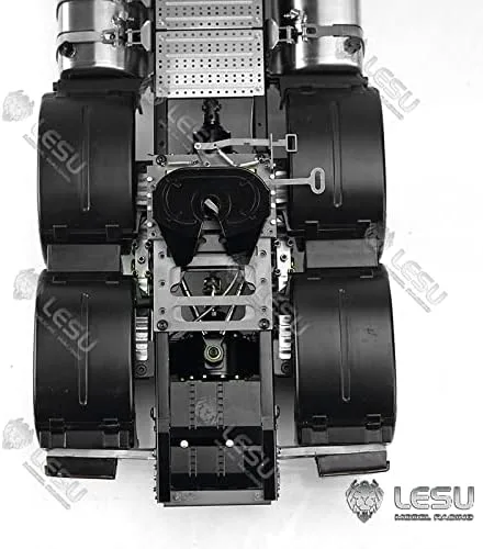 Vista 8 de Metal movible quinta rueda Kingpin para Lesu 1/14 Rc modelo tractor camión remolque