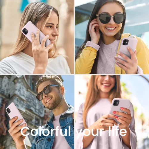 Vista 9 de Funda compatible con iPhone 11, protección de cuerpo completo de silicona, a prueba de golpes, con forro de microfibra ultra delgada, suave