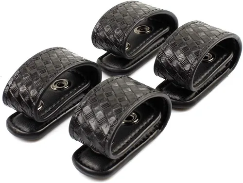 Vista 9 de ROCOTACTICAL Protectores de cinturón de doble presión, para cinturón de servicio de 2.25 pulgadas, paquete de 4