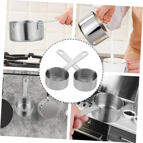 Vista 8 de Cuchara medidora de acero inoxidable para salsas, herramienta para cocinar y hornear, 1 ud
