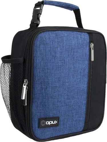 Vista 11 de opux - Lonchera aislada para niños y adultos, bolsa de almuerzo a prueba de fugas para niños, niñas, hombres y mujeres, lonchera reutilizable y Negro