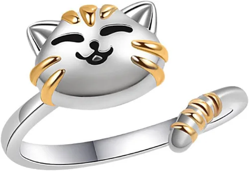 Vista 63 de Anillo de plata de ley 925, minimalista, ajustable, hecho a mano, para mujeres y niñas