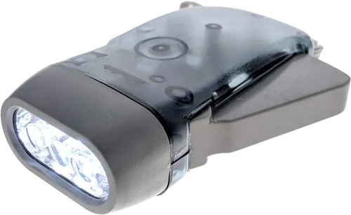 Vista 3 de ASR Outdoor Emergencia Movimiento 3 LED Dynamo Squeeze Action Basic Linterna - No necesita