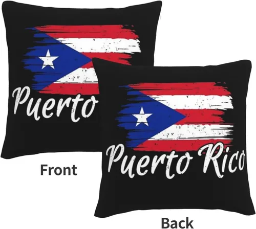 Vista 3 de ASYG Funda de cojín de Puerto Rico de 18 x 18 pulgadas, diseño de doble cara Puerto Rico 05