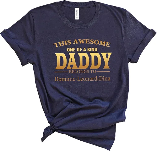 Vista 6 de Customizable Grandpa Dad Shirt with Kids, Fathers Day Christmas Birthday Gifts, Gifts for Grandpa, Personalized Gifts for Men, Custom Grandkids Name