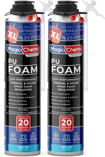 Vista 12 de Magic Chems - Aislamiento de espuma en aerosol, relleno de poliuretano, 1 paquete de 25.4 onzas