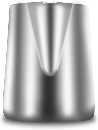 Vista 4 de Jarra de espuma de leche de acero inoxidable, 12 oz/11.8 fl oz, café con leche, capuchino, latte, jarra de espuma para barista, tazas de leche