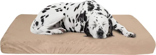 Vista 11 de PETMAKER - Cama ortopédica para perros, cama para mascotas de 2 capas para suelo, perrera o jaula con funda extraíble lavable, cama para perros