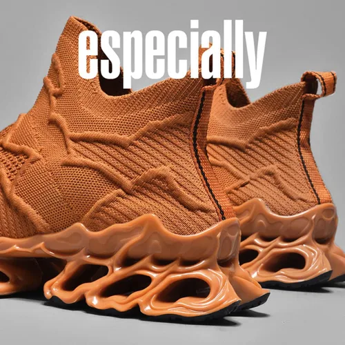 Vista 8 de Poramea Mocasines sin cordones para hombre y mujer, zapatos de tenis para caminar, sin cordones, tenis unisex de malla para correr, casual, atléticos