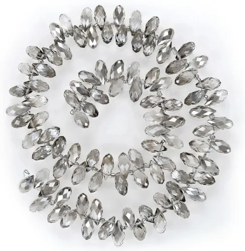 Vista 28 de 200pcs Checa 0.472 in Lágrima facetada Briolette Cristal Perlas Colgante de gota a granel Amatista Púrpura