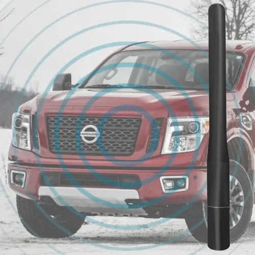 Vista 4 de Antena de radio de aluminio de 4 pulgadas para Nissan Titan (2004-2018), reemplazo del mástil de antena Nissan Titan