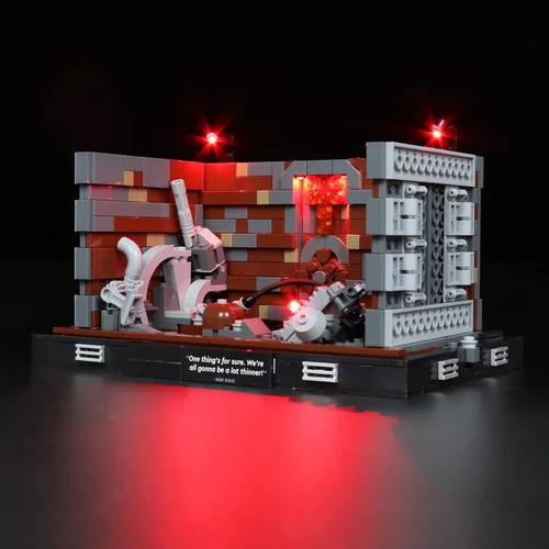Vista 3 de BrickBling Kit de luz LED compatible con el compactador de basura Lego