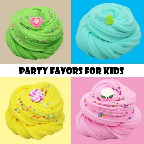 Vista 5 de Butte Slime Kit de 11 paquetes de recuerdos de fiesta para niños, experiencia de color y textura, juguete para aliviar el estrés para niñas y niños