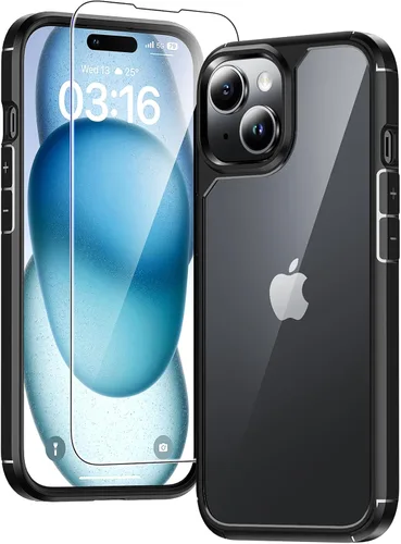 Vista 94 de TAURI Funda para iPhone 17, antiamarilleamiento con protector de pantalla, protección de grado militar, a prueba de golpes, delgada para iPhone 17