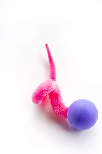 Vista 3 de Dezi Roo Juguete interactivo para gatos Wiggly Pong Ball 2 Pack