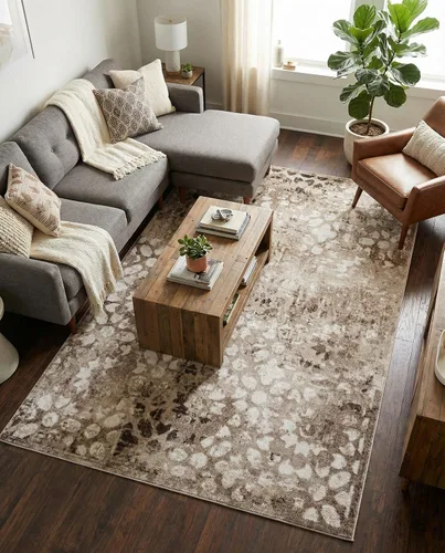 Vista 30 de Rugs.com Alfombra de la colección Monte Carlo, alfombra mediana marrón de 2 pies 2 pulgadas x 3 pies perfecta para salas de estar, comedores grandes