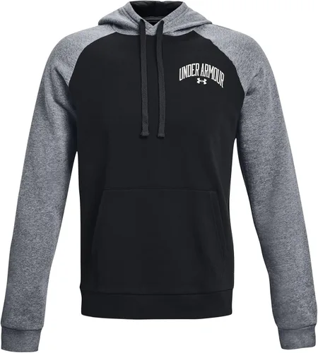 Vista 4 de Under Armour Sudadera con capucha Rival Wordmark Colorblock para hombre