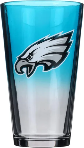 Vista 2 de The Memory Company Juego de 2 vasos con licencia de la NFL, diseño ombre, Philadelphia Eagles