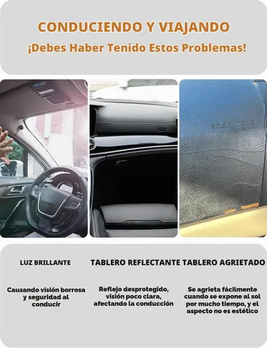 Vista 3 de Cubierta de tablero para GMC Sierra/Chevy Chevrolet Silverado 2007 2008 2009 2010 2011 2012 2013 modelos con dos guanteras protector de tablero