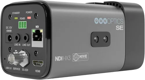 Vista 3 de PTZOptics Cámara profesional Studio SE, 1080p, NDI HX3, zoom 12X/20X, HDMI, SDI, USB, salida IP (20X, gris)
