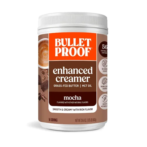 Vista 16 de Crema de Café Bulletproof Vainilla Francesa, 14.8 Onzas, Crema de Café Keto con Aceite MCT y Mantequilla Alimentada con Hierba Apoya la función