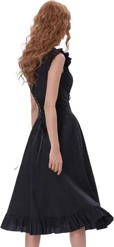 Vista 6 de Belle Poque Steampunk - Vestigo gótico victoriano convolantes y sin mangas