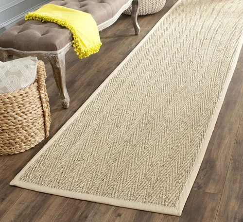 Vista 55 de Safavieh Colección de fibra natural NF115P - Alfombra (fibra natural), color gris, Fibras naturales