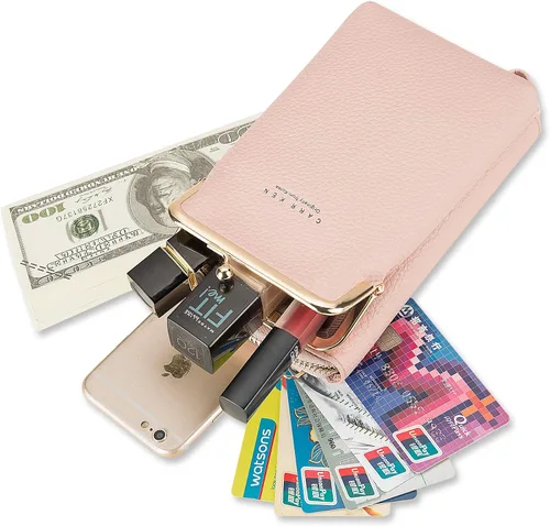 Vista 5 de utuher Bolso para teléfono celular, pequeña bolsa cruzada para teléfono celular, bolsa de hombro para teléfono celular, tarjetero, bolso de mano