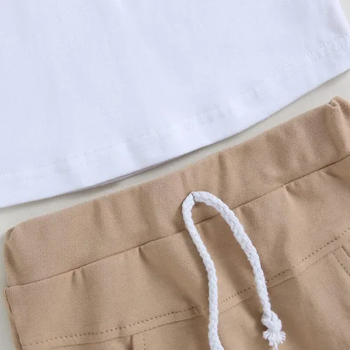 Vista 55 de Conjunto de camiseta de manga corta para bebé niño y niña, camiseta de manga corta, pantalones cortos casuales, ropa para recién nacidos, 6, 12, 18