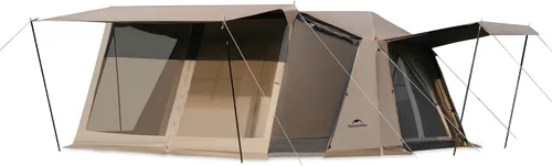 Vista 11 de Naturehike Village Tienda de Campaña Instantánea, Tienda de Campaña para 4 Personas y 8 Personas con Toldo Completo, Tiendas de Campaña Impermeables