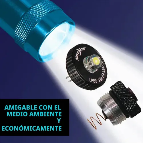 Vista 8 de Nite Ize Combo de actualización LED II compatible con AA Mini Maglite - Práctico kit de linterna con LED e interruptor de tapa trasera, potente