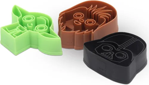 Vista 3 de Juego de cortador de galletas de Star Wars para cocina Negro