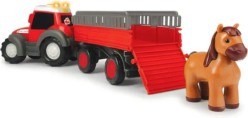 Vista 2 de Dickie Toys 204115002 ABC Massey Ferguson Remolque de animales