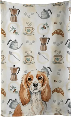 Vista 11 de Caroline's Treasures Afghan Hound - Toalla de cocina para barra de café, terciopelo frontal y lazo de algodón, lavable a máquina Sabueso afgano