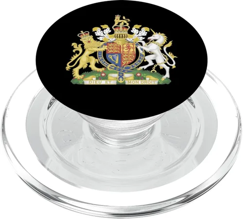 Vista 7 de Emblema Nacional Sello Escudo de Armas del Reino Unido PopSockets intercambiables PopGrip