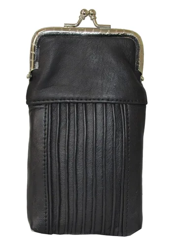 Vista 18 de Funda para cajetilla de cigarrillos de cuero con bolsillo para mechero, regular o 100 unidades, de Leatherboss (negro)