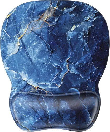 Vista 14 de MROCO - Alfombrilla ergonómica para mouse con reposamuñecas de gel, 9.4 x 8.1 pulgadas, color negro Ergonomic Shape Design for Pain Relief
