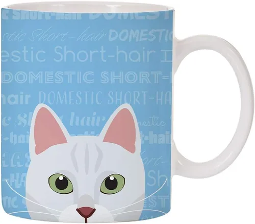 Vista 12 de Adorable diseño de raza de gato taza de café de cerámica de 11 oz (abisinio)